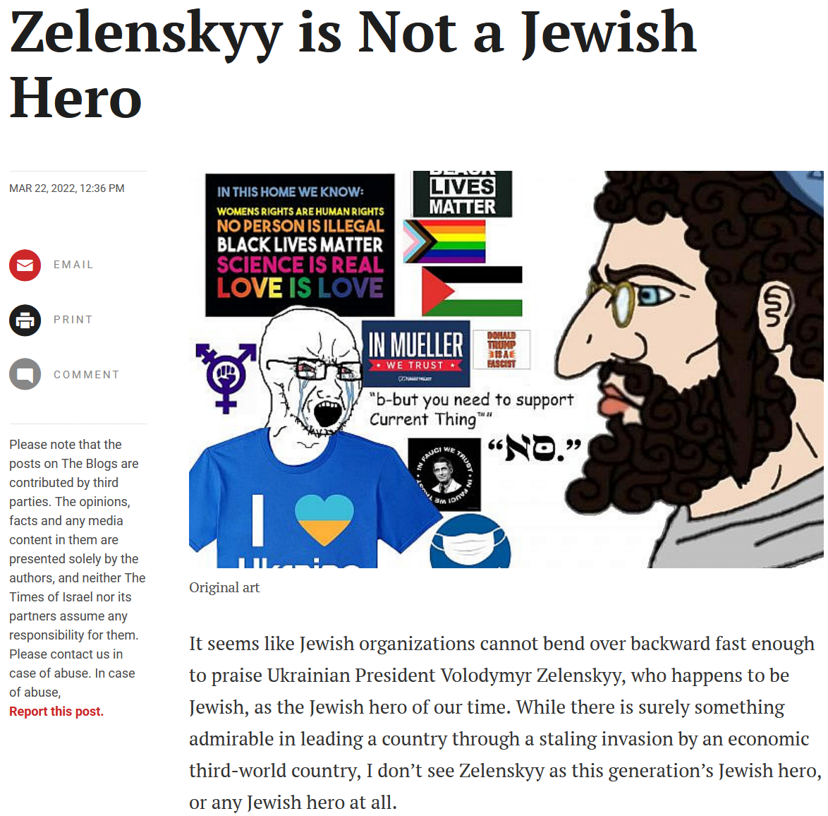 Zelensky is Not a Jewish Hero